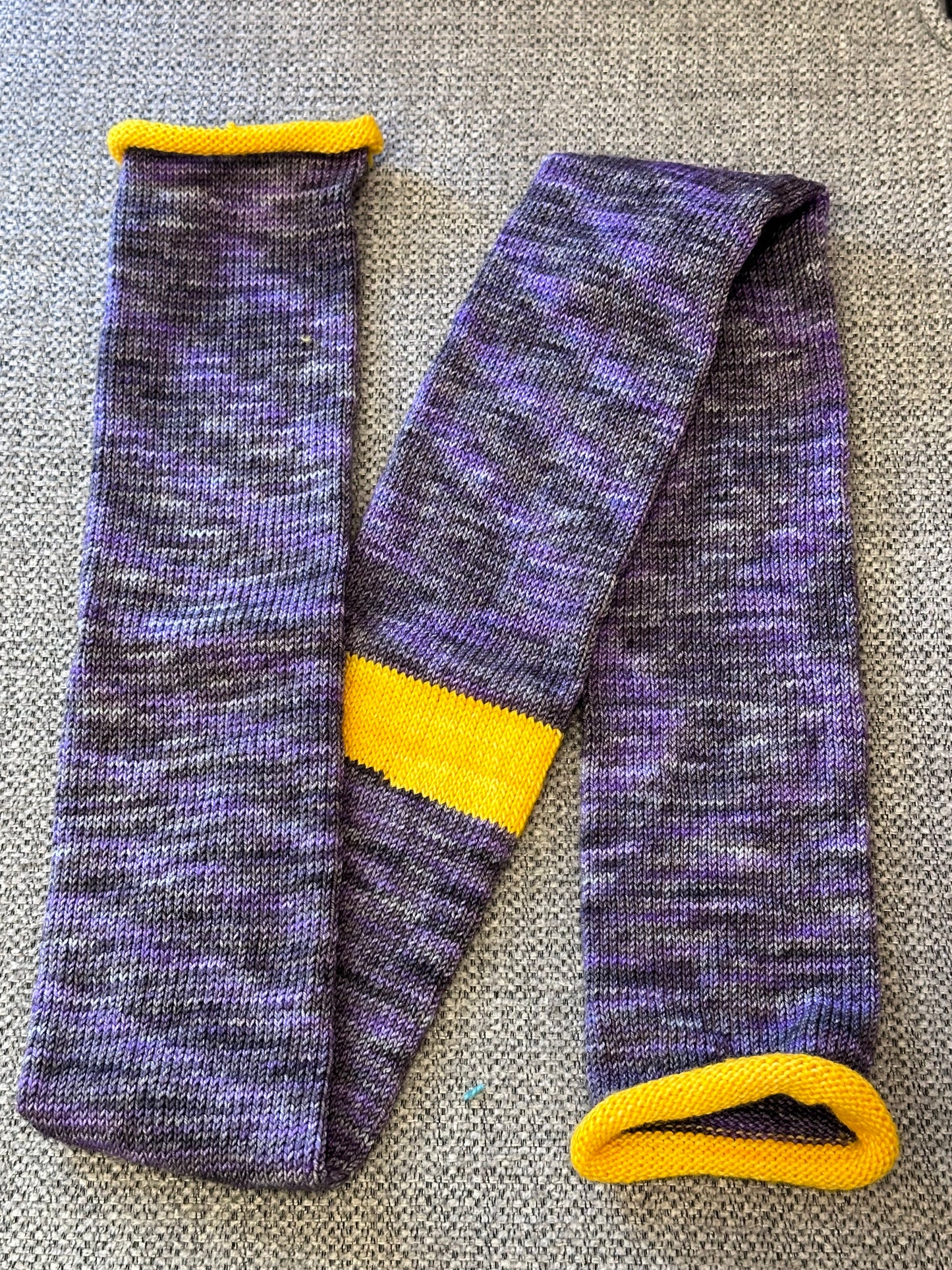 64 Stitch Pre-cranked Sock Tube - Ella Rae Lace Merino - Color 134