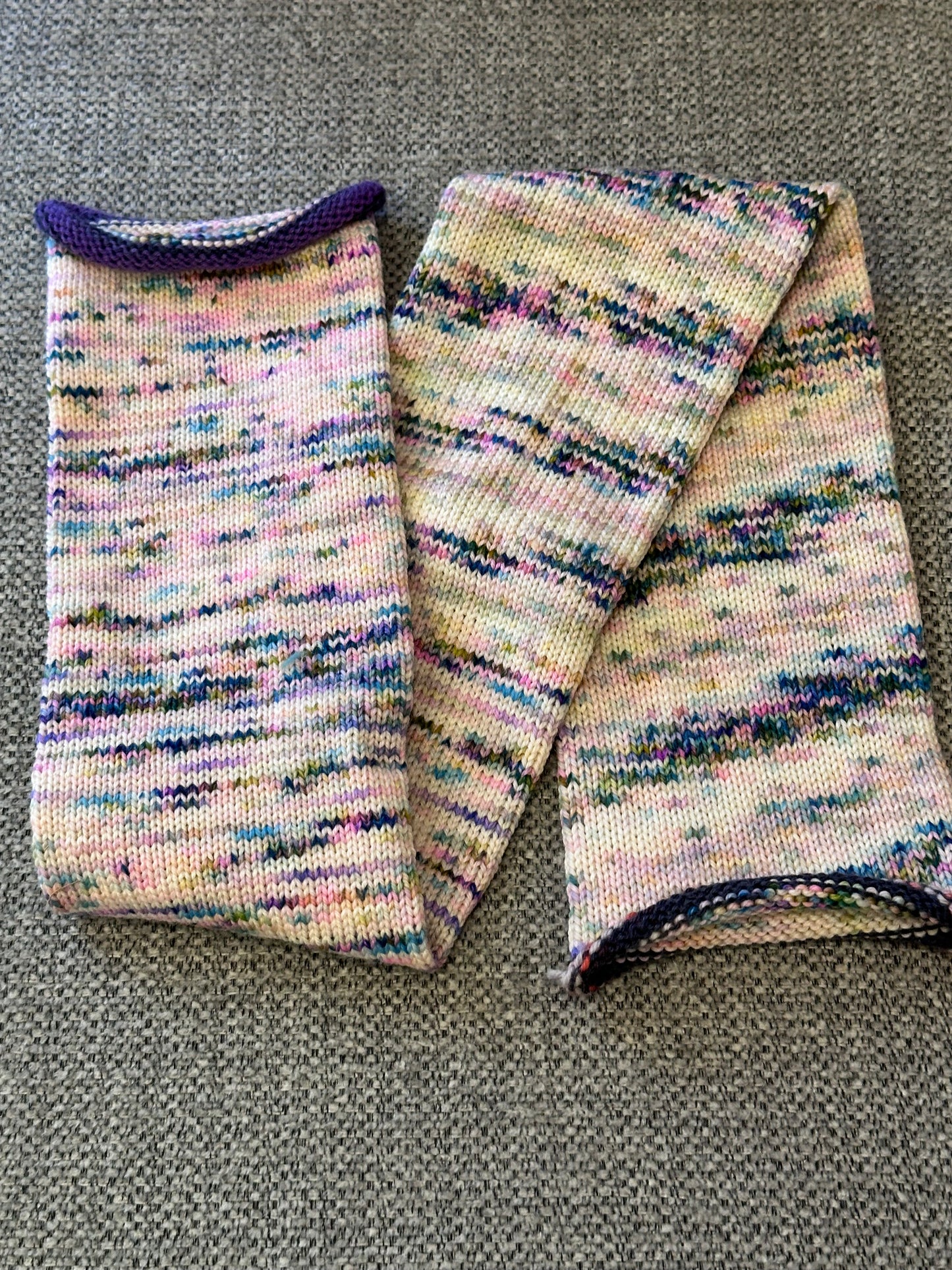64 Stitch Pre-cranked Sock Tube - Dream in Color Colossal Sock - Blanchefleur