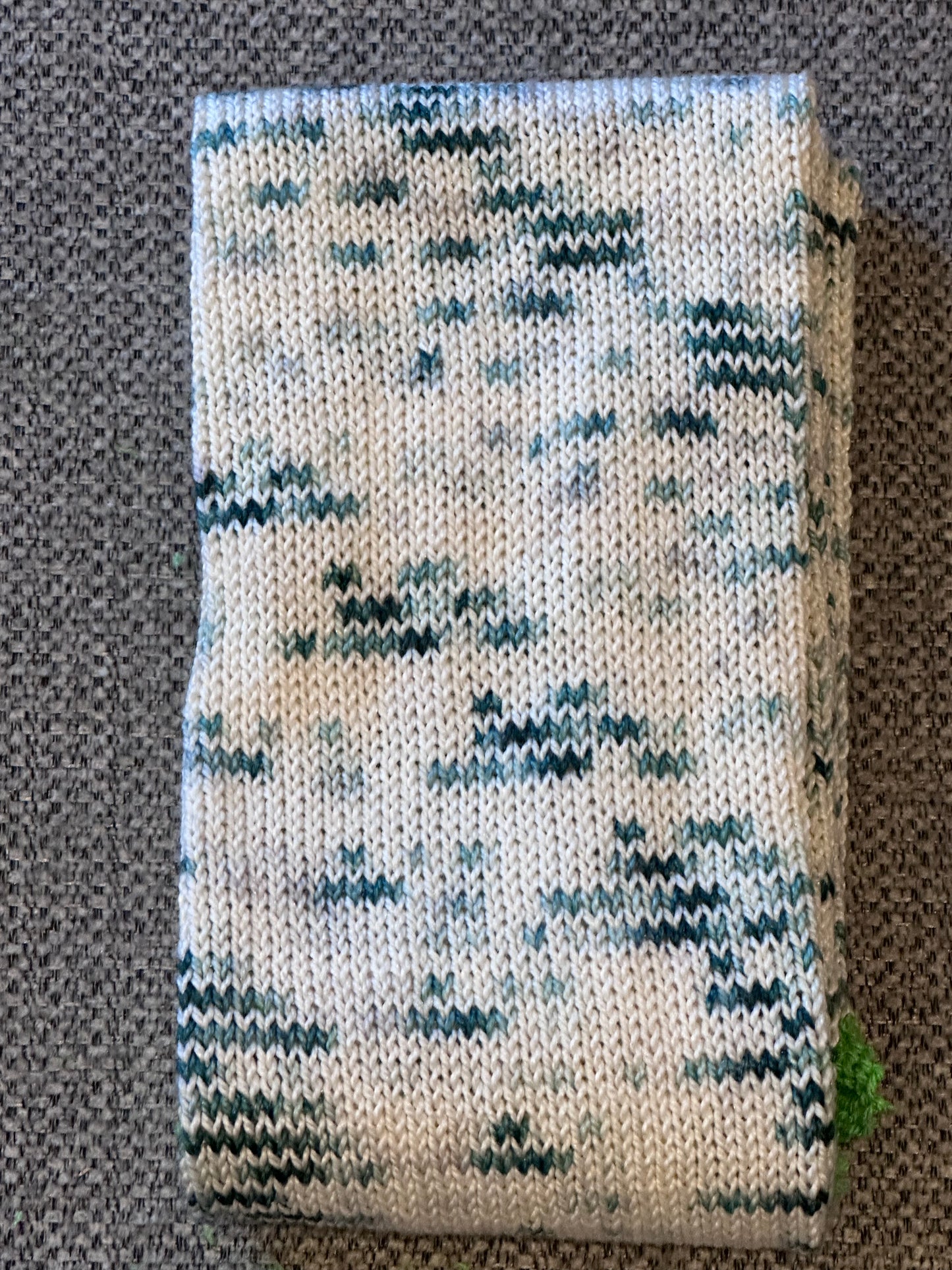 64 Stitch Pre-cranked Sock Tube - Bumblebee Acres Bubble Sock - Snowy Pine