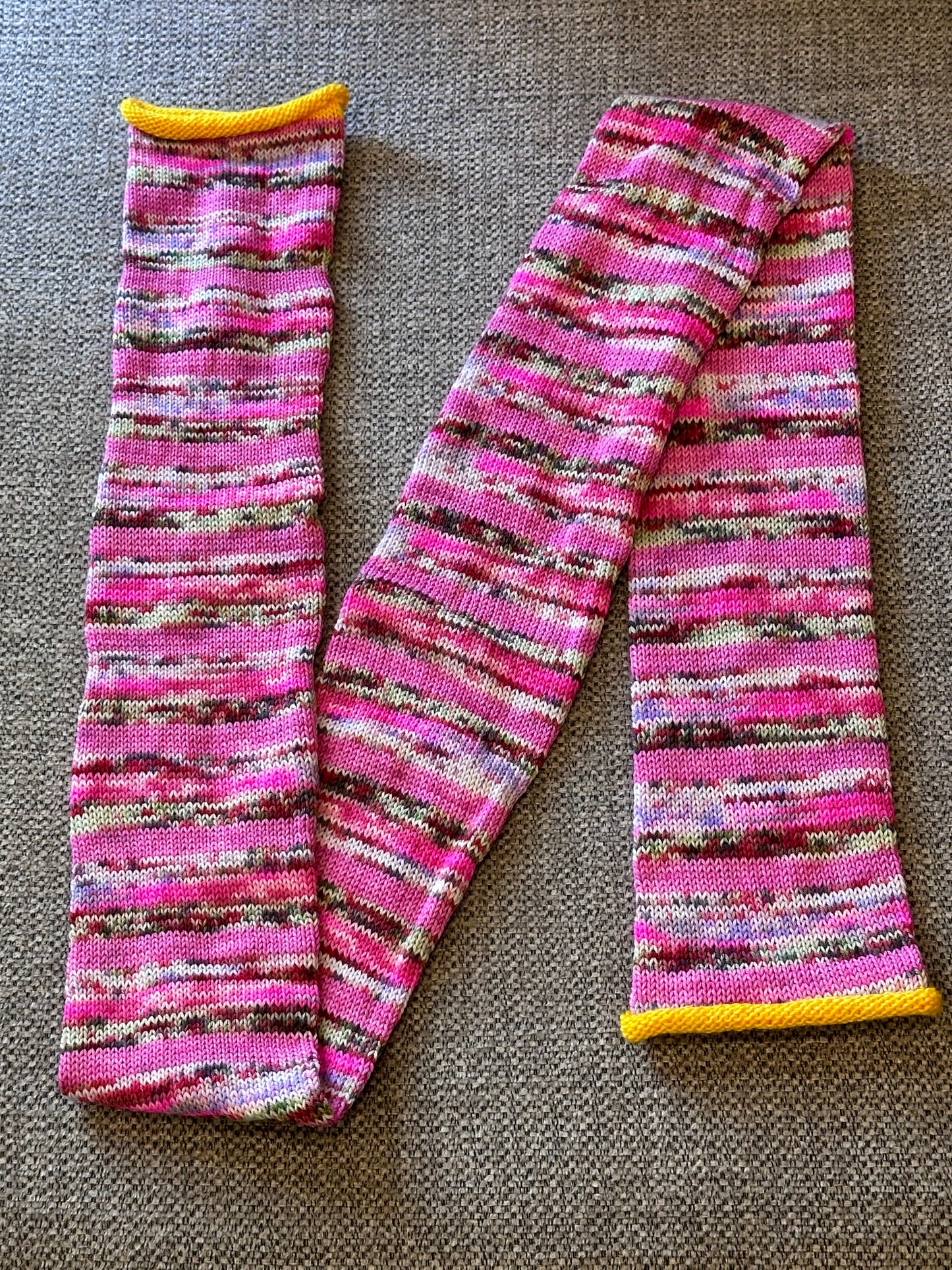 64 Stitch Pre-cranked Sock Tube - Desert Vista Dyeworks Viso - Vanjie Zombody Mateo