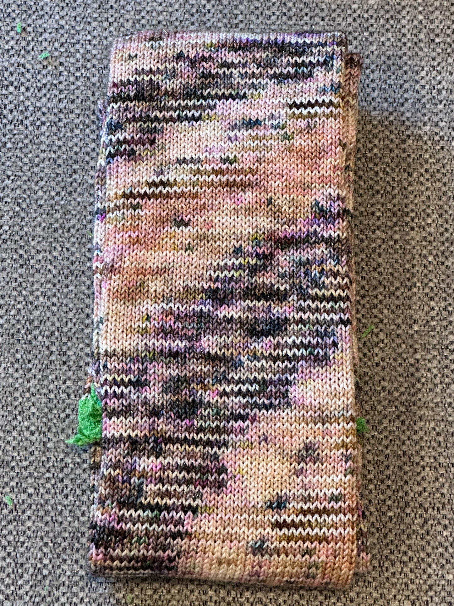 64 Stitch Pre-cranked Sock Tube - Goosey Fibers Goosey Sparkle - Care of Magical Creatures