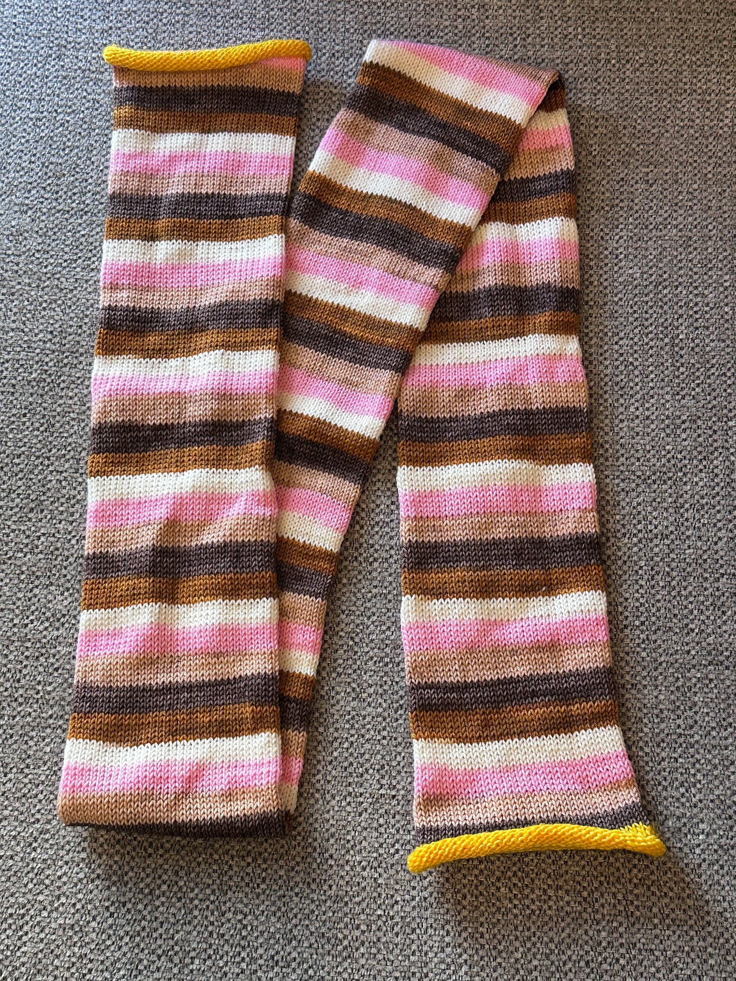64 Stitch Pre-cranked Sock Tube - Freckled Whimsy - Sweet Treats and Rosy Cheeks