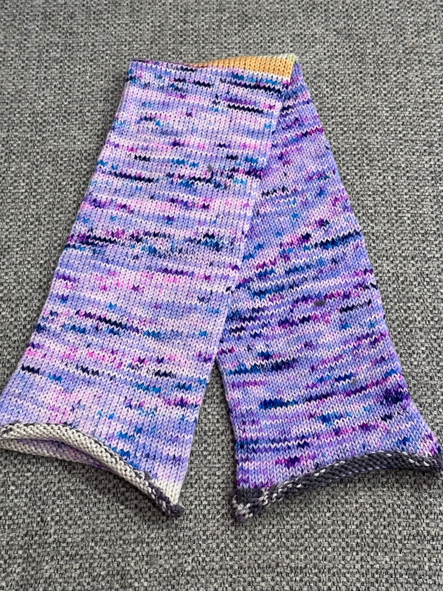 64 Stitch Pre-cranked Sock Tube - Artemis Yarns Sock (from France) - Aconite