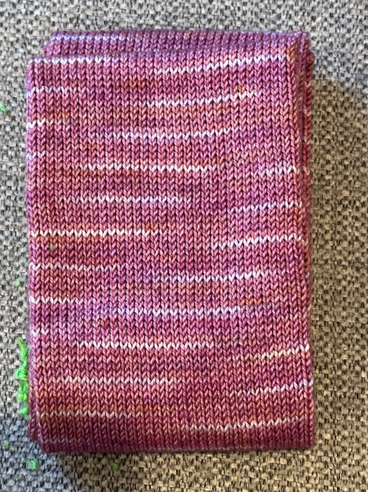 64 Stitch Pre-cranked Sock Tube - Knit Picks Hawthorne Fingering - Belmont