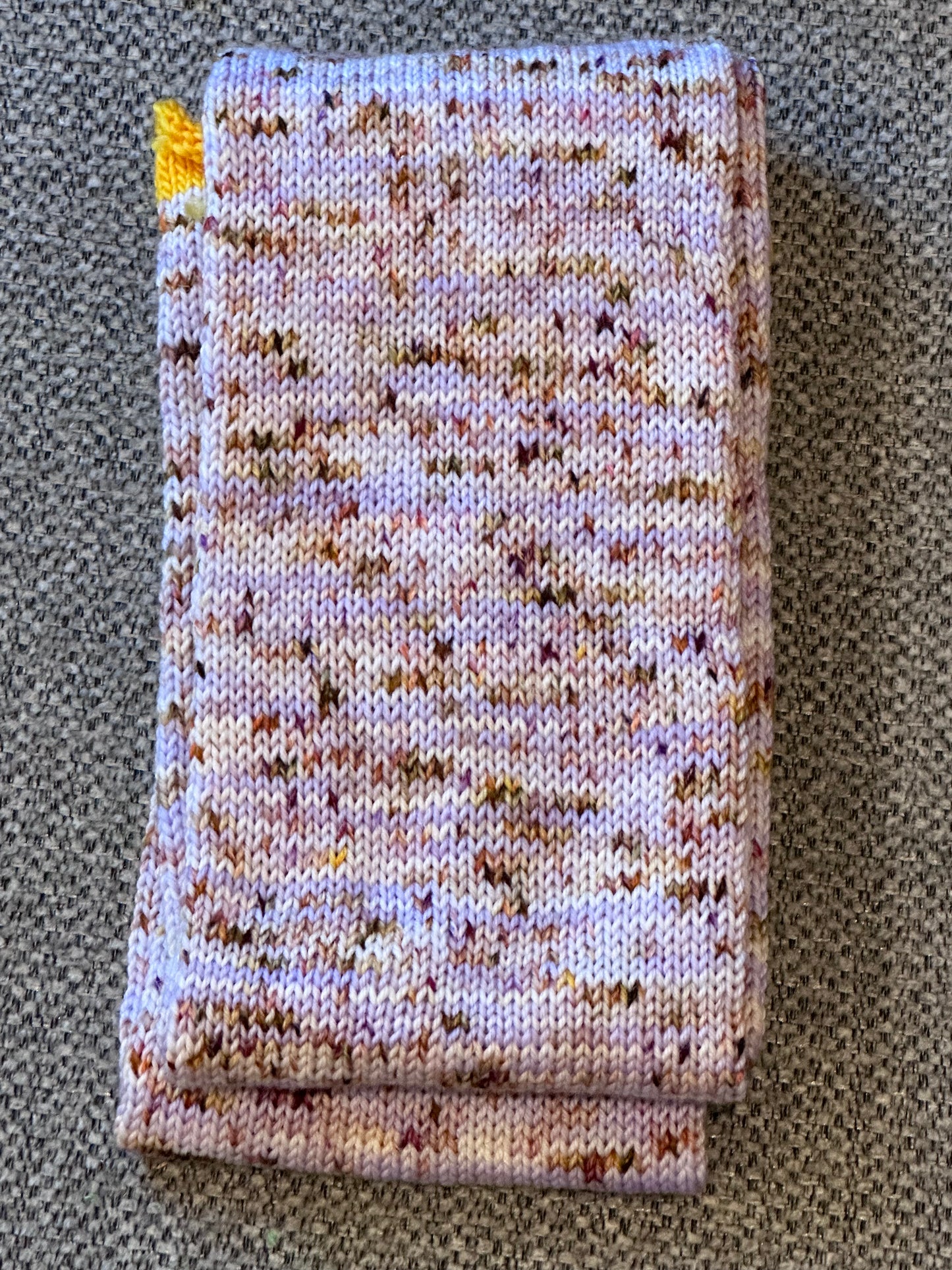 64 Stitch Pre-cranked Sock Tube - Barnyard Knits Deluxe Sock - Speckled Eggs