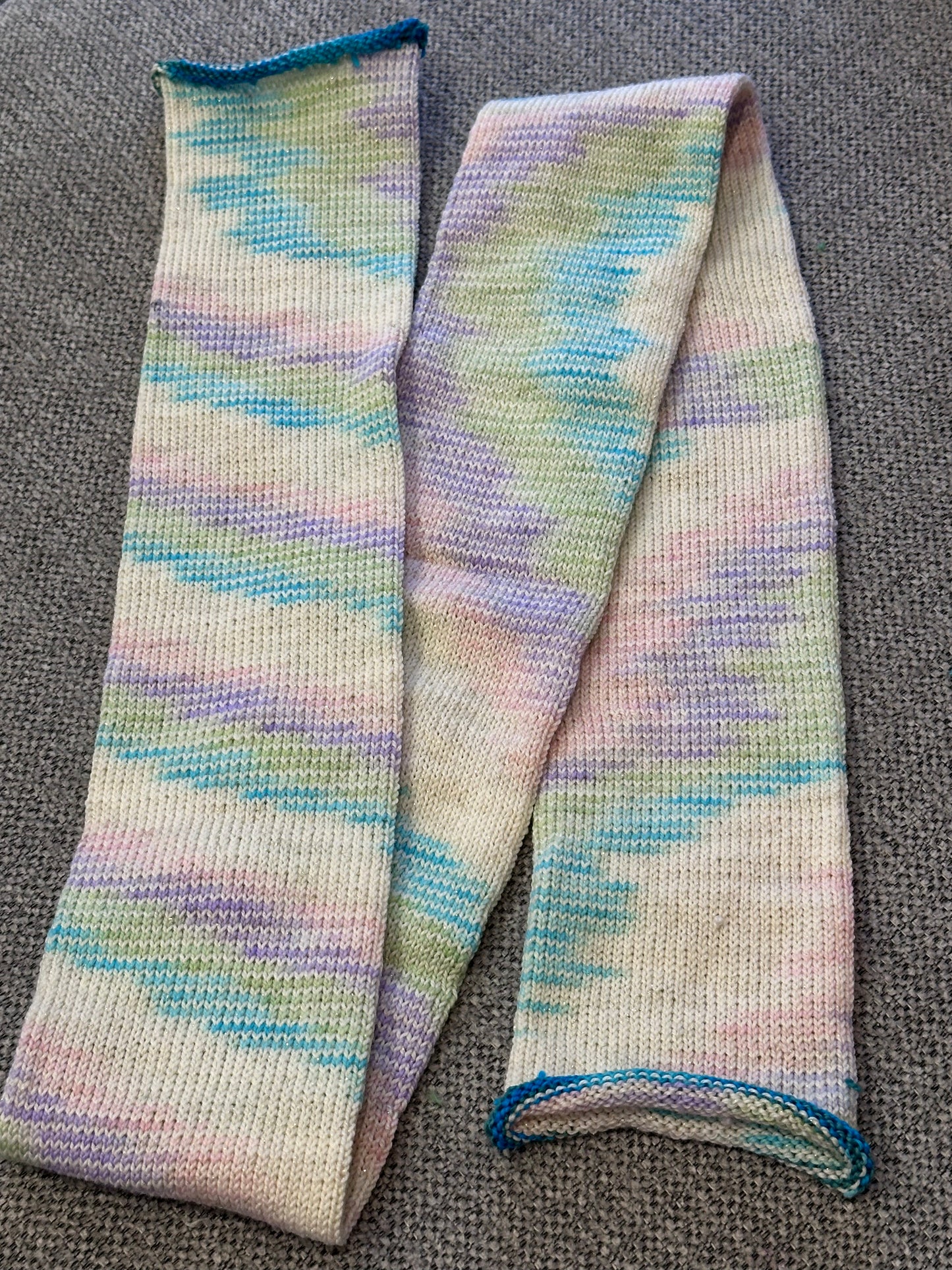 64 Stitch Pre-cranked Sock Tube - Zomari Dyeworks Tesla - Celestial