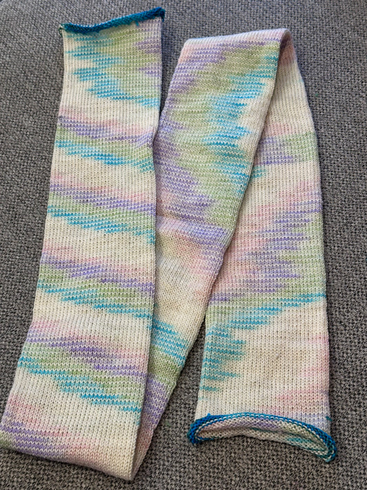 64 Stitch Pre-cranked Sock Tube - Zomari Dyeworks Tesla - Celestial