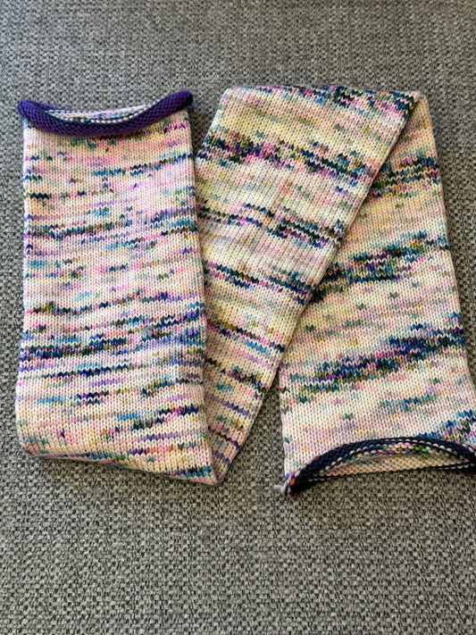 64 Stitch Pre-cranked Sock Tube - Dream in Color Colossal Sock - Blanchefleur