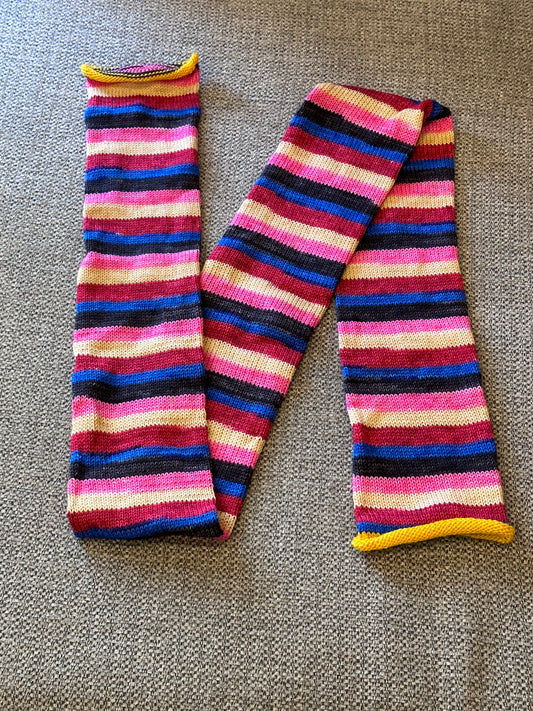 64 Stitch Pre-cranked Sock Tube - Desert Vista Dyeworks Viso - The Breakfast Club