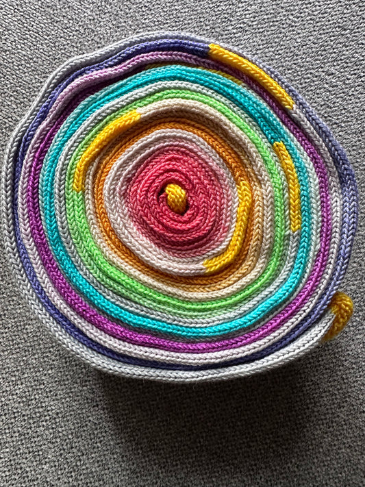 64 Stitch Pre-cranked Sock Tube - The Blue Brick - Tasting Flight Gradient Set (1800 yds)