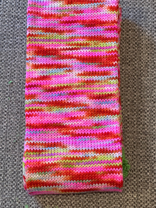 64 Stitch Pre-cranked Sock Tube - Hedgehog Fibres Sock Yarn - Villains (discontinued colorway)
