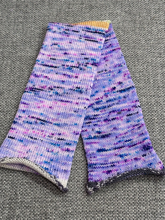 64 Stitch Pre-cranked Sock Tube - Artemis Yarns Sock (from France) - Aconite
