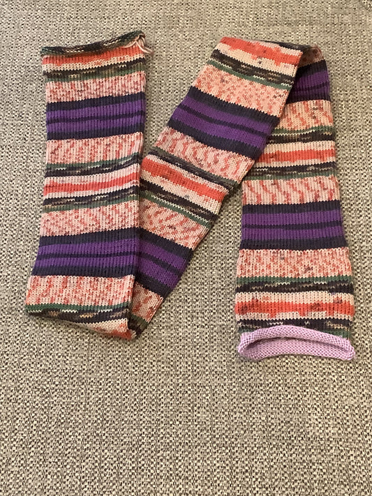64 Stitch Pre-cranked Sock Tube - Trekking XXL - Purple/Orange/Black